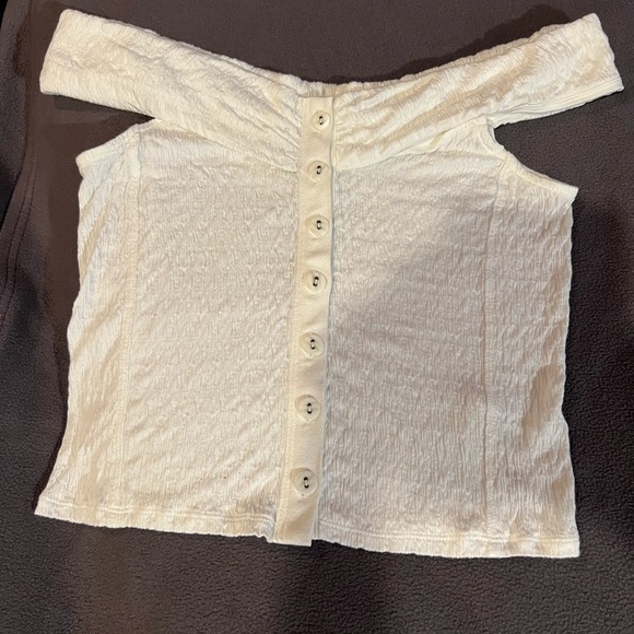 Free People Off Shoulder Crop Top NWT - Picture 5 of 6